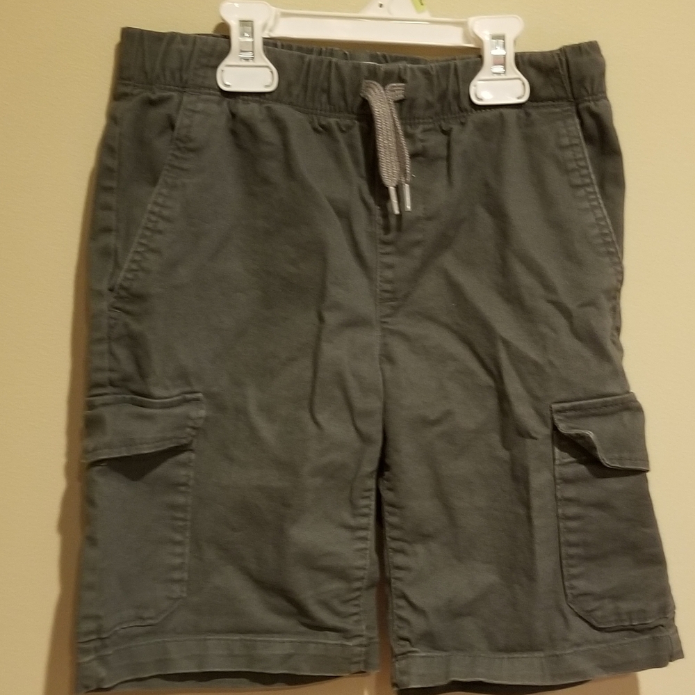 Grey Cargo Pocket Shorts